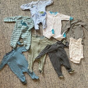 Baby Boy Outfit Lot 0-3 months (8 pieces)